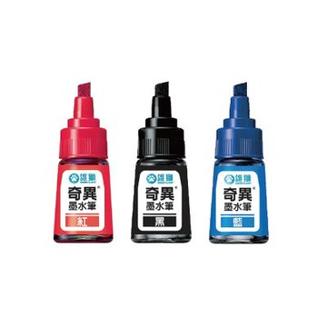 【SIMBALION 雄獅文具】奇異墨水筆 5.0mm / 支 NO.300(黑/紅/藍)