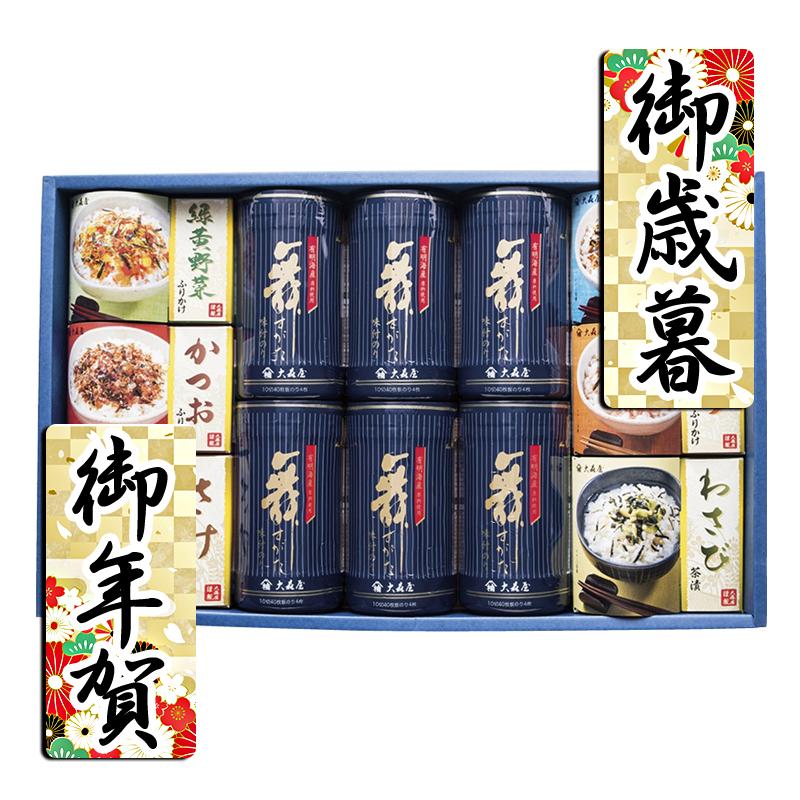 お歳暮 お年賀 御歳暮 御年賀 海苔詰め合わせセット 送料無料 2023 海苔詰め合わせセット 大森屋 舞すがた 卓上のり・ふりかけ・お茶漬け詰合せ