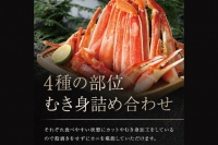 ボイル ずわいがに 総重量 0.6kg （内容量 0.48kg） カニ ハーフカット 脚 あし 足 ずわい カニ爪 肩肉 爪下 カニしゃぶ 蟹しゃぶ しゃぶしゃぶ ポーション 冷凍 蟹 ずわい蟹 鍋 かに鍋 蟹鍋 焼きガニ