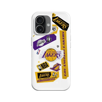 iPhone 17 SolidX 白 - NBA - 拼貼系列-洛杉磯湖人 L.A. Lakers - Collage