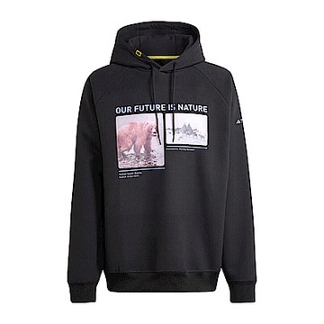 Adidas NG U Aerordy HD JJ4358 男女 連帽 上衣 國家地理 休閒 寬鬆 吸濕排汗 黑