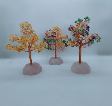 水晶樹 贈木製旋轉底座 天然水晶創作 招財水晶