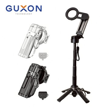 隔日到貨🚚【GUXON古尚】口袋拍迷你藍牙磁吸自拍架 變焦款 360°自由旋轉 自拍桿 手機腳架 直播支架 自拍棒