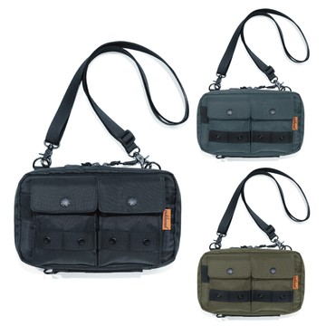 Matchwood Safaris 斜背手拿兩用護照包 共三色 RFID防側錄 - 黑色