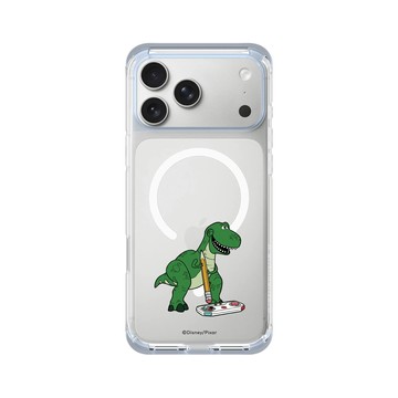 iPhone 17 Pro Max ClearX (MagSafe 兼容) 冰透藍 - 迪士尼-玩具總動員 Toy Story - 抱抱龍打電玩