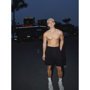 PAPASLILMONSTER美式休閑款基礎百搭純色短褲高街抽繩直筒運動褲