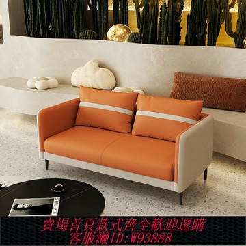 {台灣公司貨 可打統編}北歐簡約小戶型沙發公寓出租房服裝店休息區接待雙人三人位小沙發