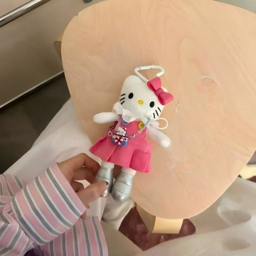 暢銷熱賣🔔長腿kitty掛件 凱蒂貓吊飾 包包掛飾 絨毛娃娃 交換禮物 長腿辣妹kitty毛絨公仔包包掛飾可愛玩偶鑰匙