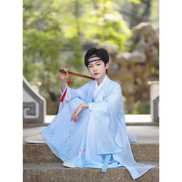 薄款古風帥氣男生兒童夏天漢服