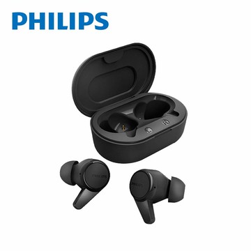 [PHILIPS] 釹製驅動真無線耳機 (黑)-TAT1207BK