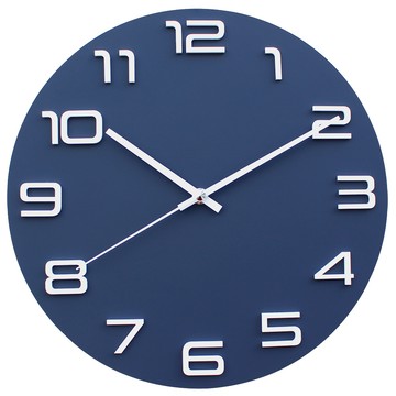 信號室內掛鐘  深藍色