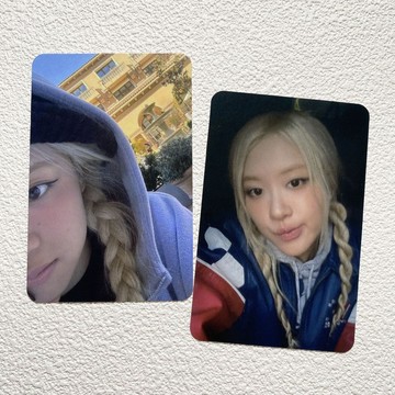 ⭐正版代購⭐朴彩英rose肉小卡 rosié滿額 fandom k4官網二輪特典卡 麻花辮衛衣肉 BLACKPINK