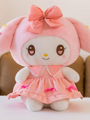 粉色美樂蒂公仔玩偶女孩抱著睡覺布娃娃抱枕毛絨玩具大號生日禮物（45cm以上的商品麻煩客人選擇宅配哦，謝謝）