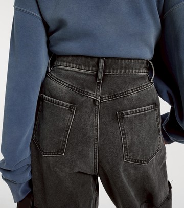 Maison Margiela Cutout high-rise tapered jeans