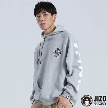 網路獨家【8折↘結帳2件再88折】大字母插肩寬鬆連帽長TEE(2色) - BLUE WAY  地藏小王