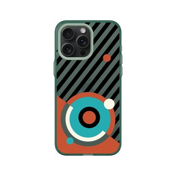 iPhone 15 Pro Max Clear 憂墨綠 - NASA - Helix Nebula - Bauhaus Style