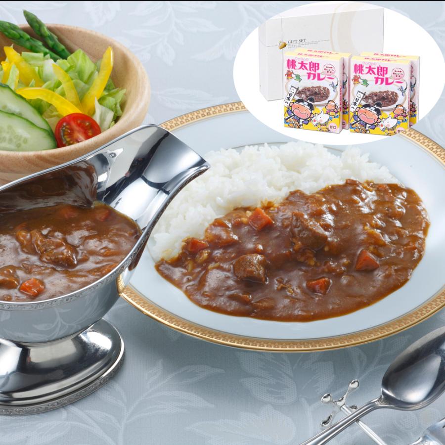 岡山 桃太郎カレー 甘口4箱セット　 送料無料