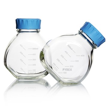 《PYREX》斜口細胞培養試藥瓶 GL56 Bottle, Media, Screw Cap,GL56