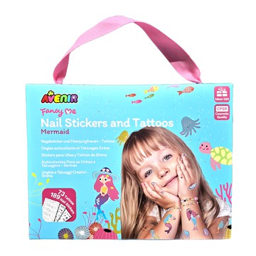 AVEnIR 美甲&紋身貼紙 260+  美人魚  1組