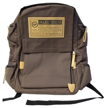 bebehome 立體時尚帆布雙肩後包 580g  28 x 44 x 14cm  咖啡色