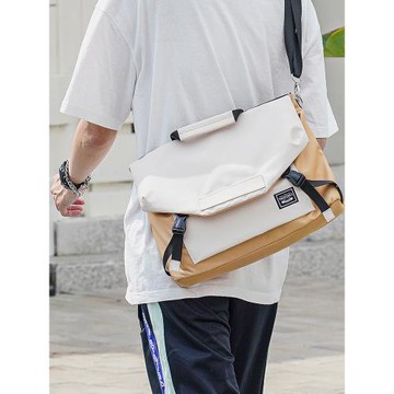 電腦包男大容量斜挎包單肩潮牌通勤包可放156寸學生筆記本郵差包