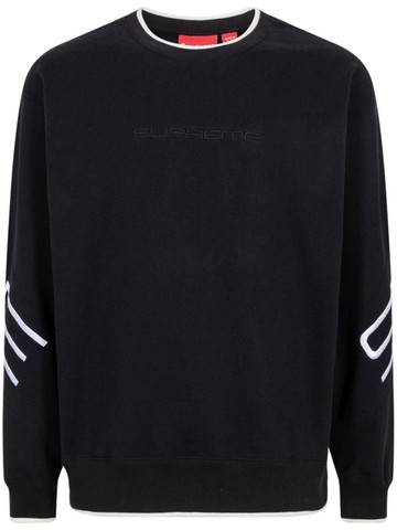 Supreme - stretch crewneck sweatshirt - unisex - Cotton - M - Black
