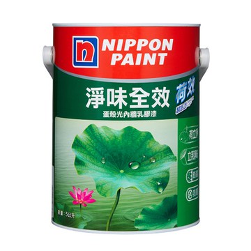 立邦 荷效超抗污蛋殼光乳膠漆 百合白 5L