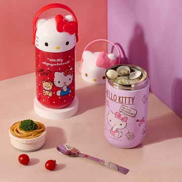 妝點家｜正版授權Hello Kitty造型真空食物燜燒罐 - 紫