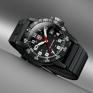 LUMINOX 雷明時 Sea Turtle 革龜 海龜系列 碳纖維複合材質腕錶 手錶-黑x白 1LM-0321