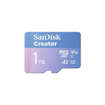 SanDisk Creator MicroSD 1TB V30 U3 A2記憶卡 (含轉接卡) (公司貨)