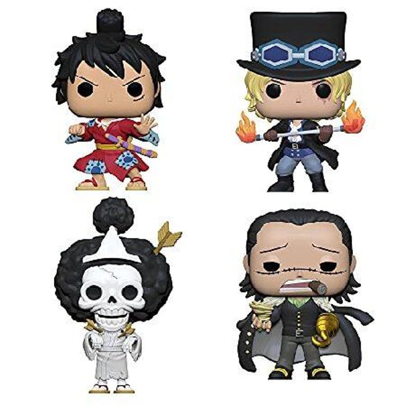 Funko POP! アニメ ワンピース 4点セット サボ クロコダイル ブルック