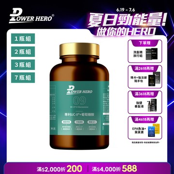 專利UC-II®+葡萄糖胺（60顆）【1盒／2盒／3盒／7盒優惠組】