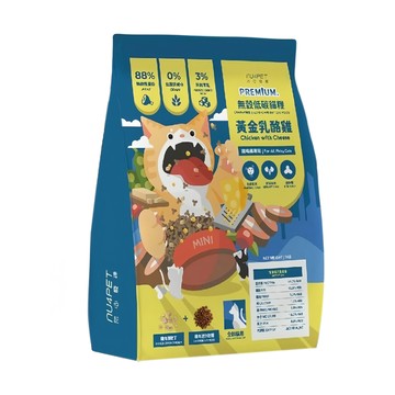 nu4PET 陪心寵糧 全貓齡 無穀低碳凍乾貓糧 黃金乳酪雞 6kg  1袋