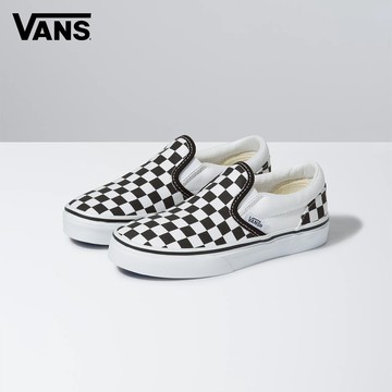 Vans Classic Slip-On 小童款黑白棋盤格滑板鞋