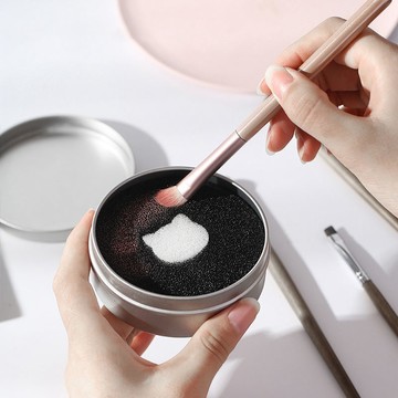 《台灣》化妝刷洗刷海綿盒快速清潔清洗器眼影刷洗刷乾洗工具刷子清洗神器