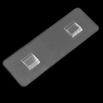 無痕鐵線置物籃專用掛勾-雙勾2入 透明卡扣 無痕掛勾 無痕鐵線掛鉤【GF366】 123便利屋