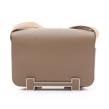 HERMES 愛馬仕 Geta 肩背包 大象灰 Chevre 山羊皮 K刻 【二手名牌BRAND OFF】