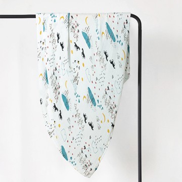 Muslin Tree - 印花雙層紗多功能嬰兒包巾-世外桃源 (120*120cm)