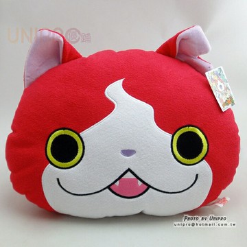 【UNIPRO】妖怪手錶正版吉胖喵 吉胖貓 JIBANYAN 頭型抱枕 午安枕 靠枕 地縛貓 YoKai Watch