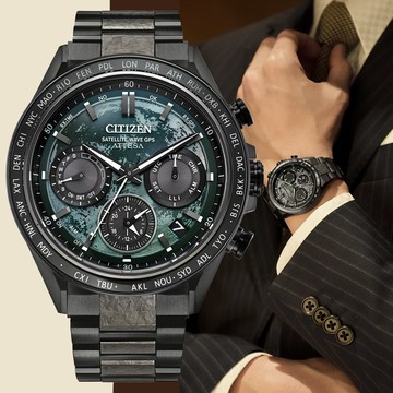 CITIZEN 星辰 GENTS HAKUTO-R限量 韋禮安配戴 輕量鈦金屬GPS衛星對時腕錶 CC4065-61Y