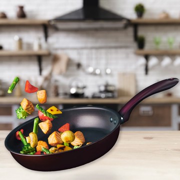 【KYOCERA 京瓷】日本京瓷 輕量陶瓷鑽石不沾平底深炒鍋 28cm(原廠總代理)