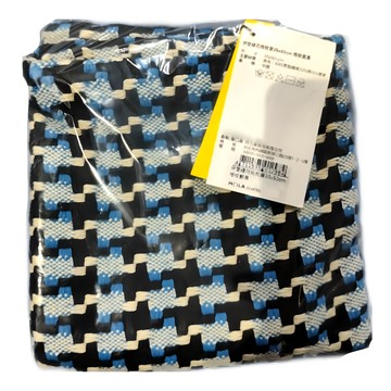 伊登緹花抱枕套  50 x 35cm  格紋藍黑  1個