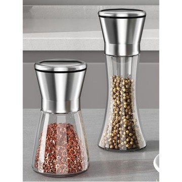 胡椒研磨器手動海鹽花椒粒研磨瓶黑白胡椒粉磨粉神器撒料罐調味瓶