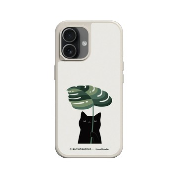 iPhone 17 SolidX 貝殼灰 - ilovedoodle (Lim Heng Swee) - Cat and Plant - Umbrella