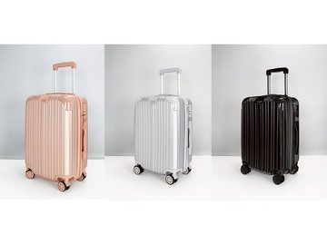 ~雪黛屋~Enjog 20寸旅行箱ABS防刮進口密碼鎖拉鍊360度雙飛機輪旋轉耐摔撞#20