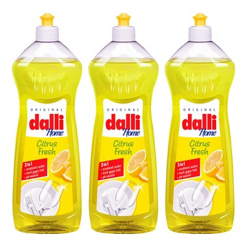 dalli 達麗 全效能3合1 超濃縮 洗碗精 檸檬香味  1L  3瓶
