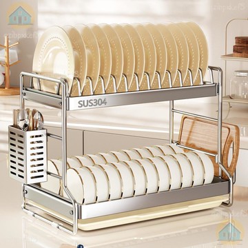 配送到府🛖餐具收納架 不銹鋼碗架 廚房瀝水碗架 收納瀝水架 廚房收納架 碗筷置物架 碗筷整理架 台式瀝水架 瀝水碗盤架