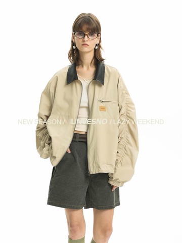 Unvesno(UN) 復古底特律款UPF50+透氣速乾撞色戶外透氣輕薄防曬服