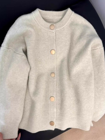 秋冬季新款軟糯韓版寬松休閑毛衣開衫女百搭針織衫高級感外套上衣【雲木雜貨】