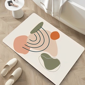 喬木居家 現代簡約浴室速乾地墊 方形  60 x 40cm  TG050  1個